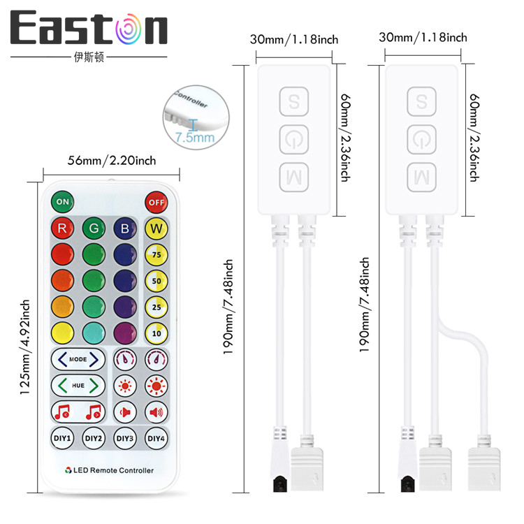 SP613E RGB LED bluetooth music controller LED Strip Light remote control