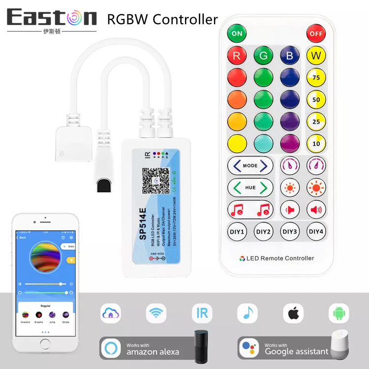 SP613E RGB LED bluetooth music controller LED Strip Light remote control