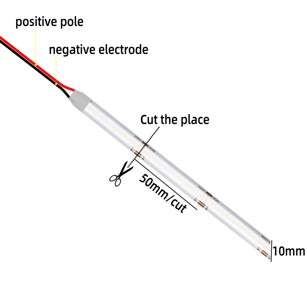 SCOB dual color CCT LED strip