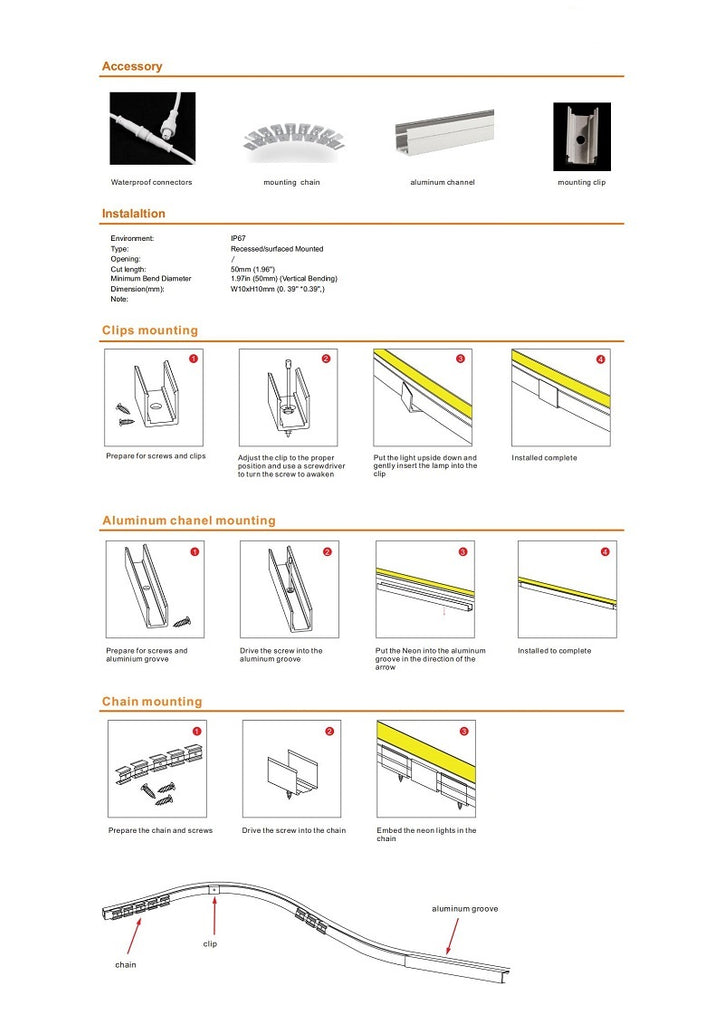 1010 Top Emitting LED Neon Strip
