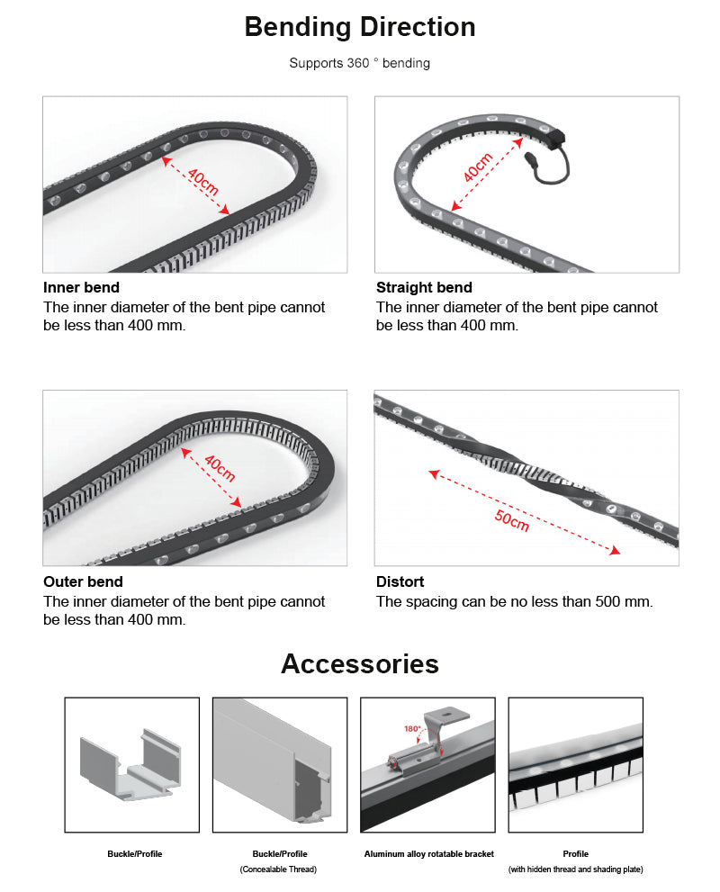 3D 2527 LED Flexible Wall Washer