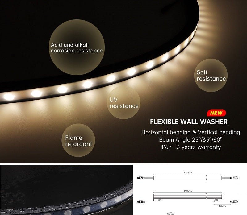 3D 2527 LED Flexible Wall Washer