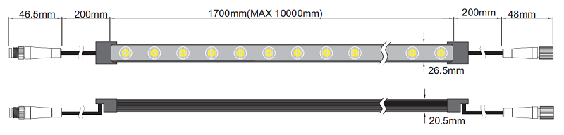 3D 2620LED Flexible Wall Washer
