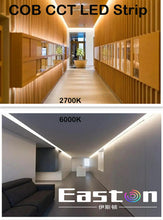 Load image into Gallery viewer, COB dual color CCT LED strip