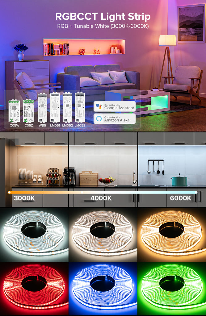 COB RGBCCT LED strip