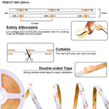 Load image into Gallery viewer, COB RGBCCT LED strip