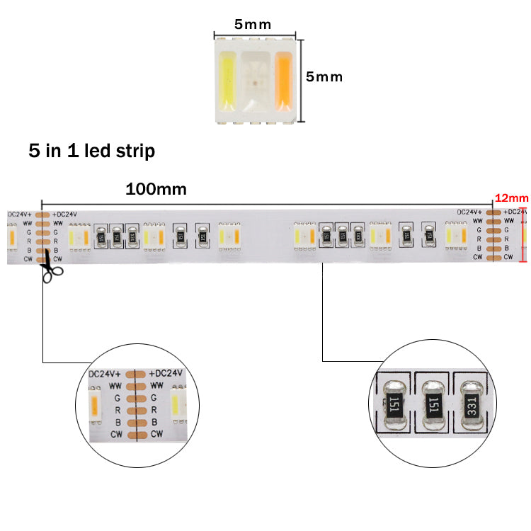 SMD5050 RGBCCT LED Strip