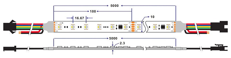 SM16512 DMX512 led strip light