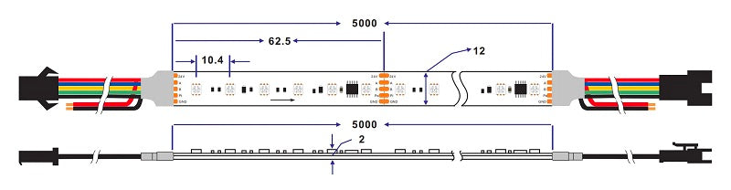 SM18512 DMX512 led strip light