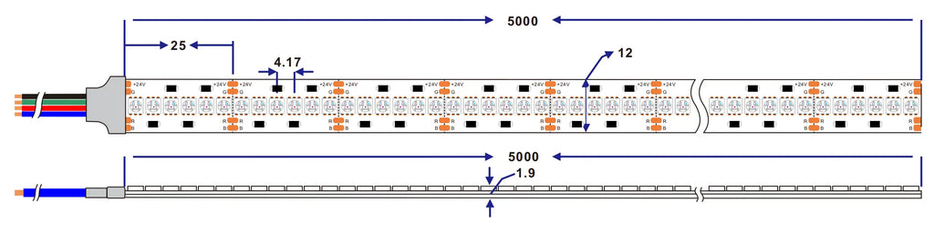 SMD3838 RGB LED Strip