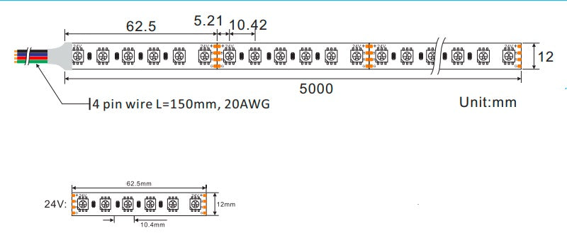 SMD5050 RGB LED Strip