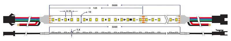 UCS512B3 DMX512 led strip light