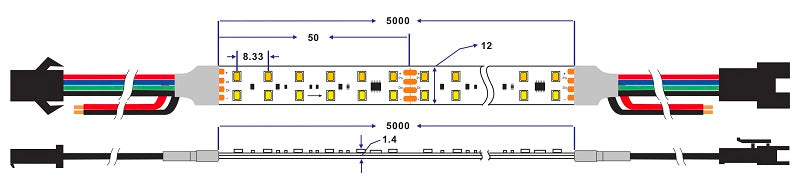 UCS512B3 DMX512 led strip light