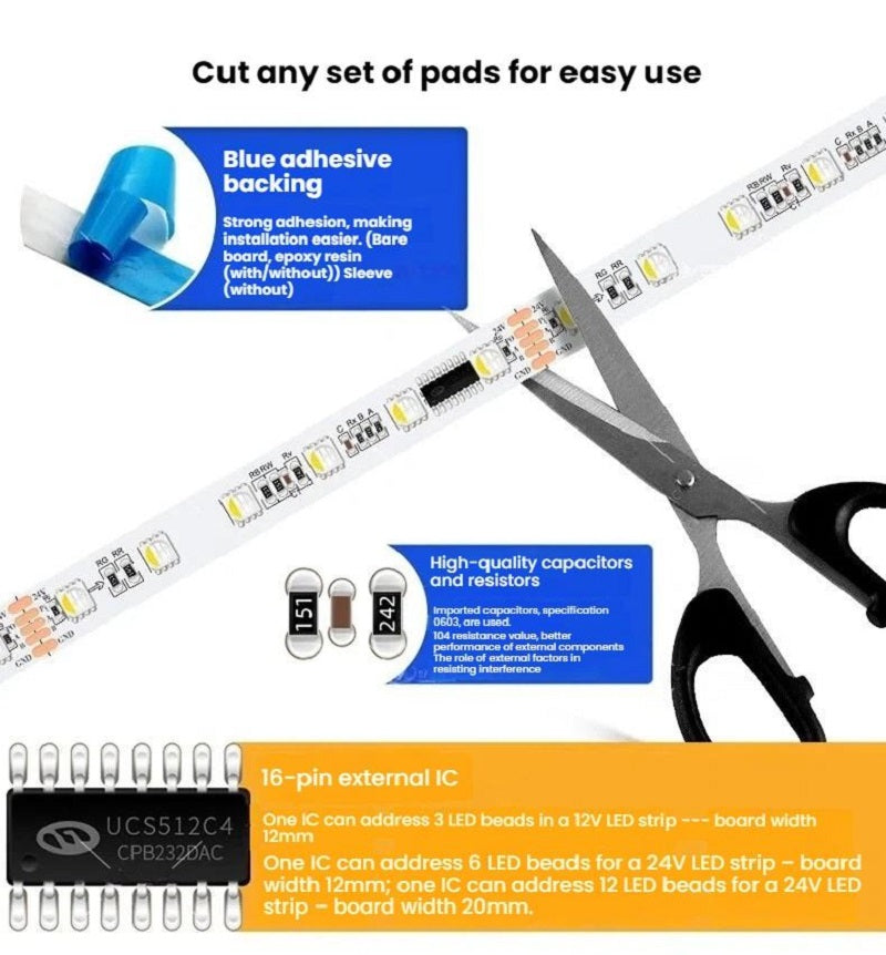 UCS512C4 DMX512 led strip light