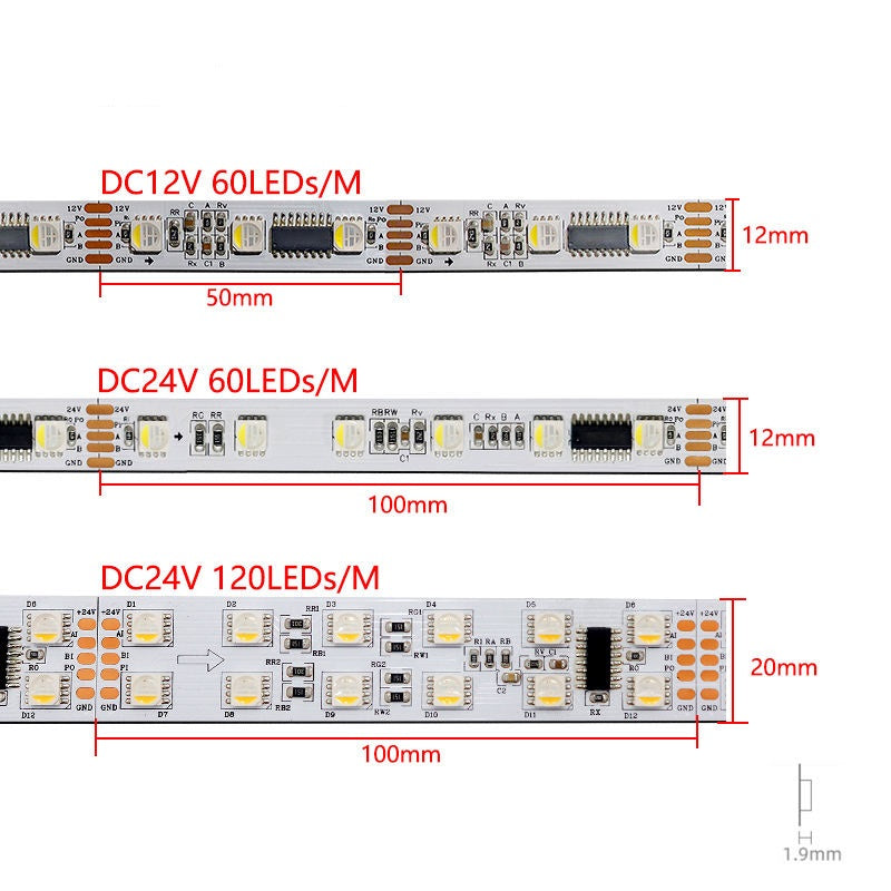 UCS512C4 DMX512 led strip light