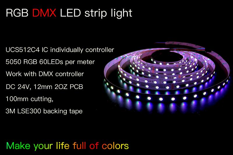 UCS512C4 DMX512 led strip light